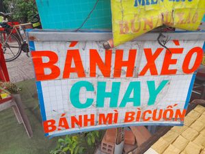 Menu in Vietnamese only at Thanh Tịnh Mễ Cốc in Ho Chi Minh City