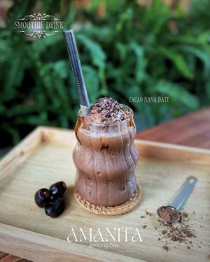 Cacao nana dates shake   at Amanita in Koh Lanta