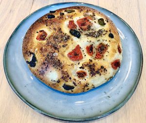 Focaccia  at Scarlet's German Bakery & Patisserie in Dubai