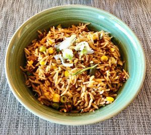 Vegetable fried rice  at Majdolin Restaurant in Sharjah