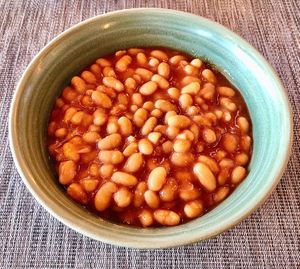 Baked beans at Majdolin Restaurant in Sharjah
