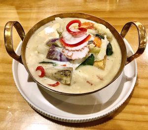 Thai green curry at Thai Taste Restaurant in Dubai