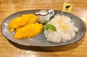 Mango sticky rice  at Thai Taste Restaurant in Dubai