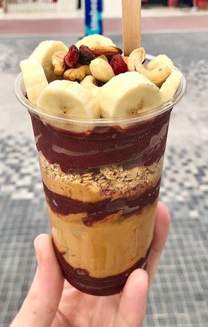 Gonuts bowl with granola at Tropicool Acai and Superfoods - The Beach in Dubai