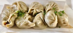 Steamed veg momo at Moshi - JLT in Dubai