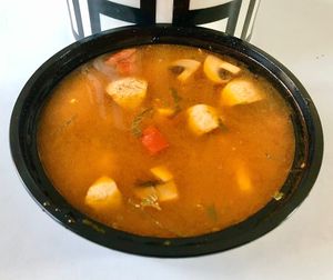 Tom yum soup  at Moshi - JLT in Dubai