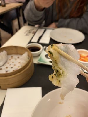 Empanadilla de verdura per dins  at Tokio Ramen in Gandia