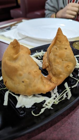 Vegetable Samosas at The Clay Oven in Indianapolis