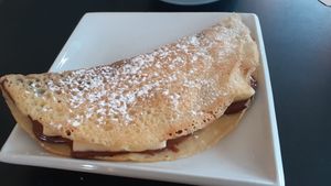 Chocolate crêpe at Delicious   in Harrogate