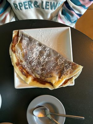 Plant Based Chocolate and Banana Crêpe at Delicious   in Harrogate