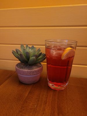 Blackcurrant Lemonade at Jasmine in Bangor