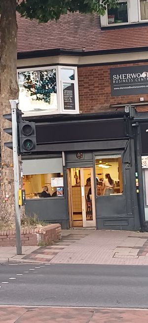 Premises doesn't have the name outside, aside from the menu in the window! But it's below Sherwood business centre. at Corner Stone Pizza in Nottingham