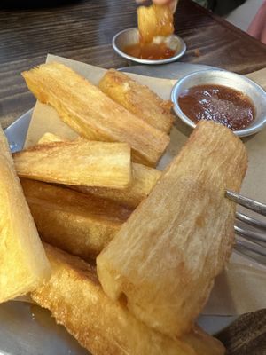 Casava fries  at UAIPI in Lisbon