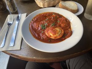 Vegan raviolii  at Don Giovanni - Time Square in New York City
