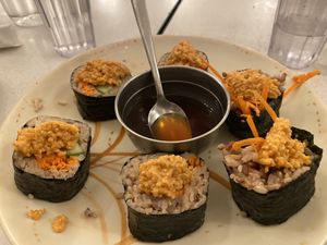 Tokyo rolls at Red Curry Vegan Kitchen in Flagstaff