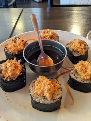 Tokyo roll at Red Curry Vegan Kitchen in Flagstaff