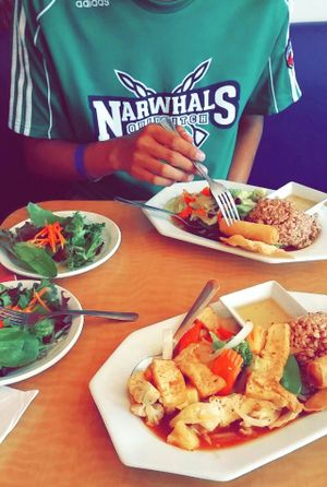 #42 & #45  at Red Curry Vegan Kitchen in Flagstaff