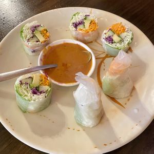 Fresh rolls at Red Curry Vegan Kitchen in Flagstaff