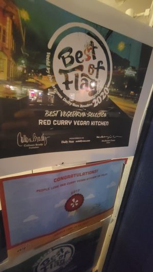 Accolades at Red Curry Vegan Kitchen in Flagstaff