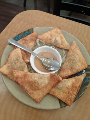 Samosa Wonton at Red Curry Vegan Kitchen in Flagstaff