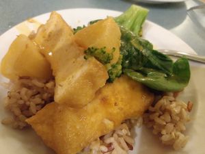 Pineapple Curry at Red Curry Vegan Kitchen in Flagstaff
