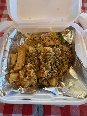 Pineapple fried rice   at Red Curry Vegan Kitchen in Flagstaff