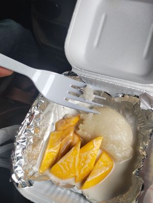 Horrid. Was in town and wanted some mango sticky rice I had saw a review saying this was life changing and it was....IN A BAD WAY. Small amount for $8 tasted and smelled horrible! at Red Curry Vegan Kitchen in Flagstaff