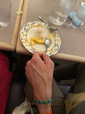 mango sticky rice 🍚   at Red Curry Vegan Kitchen in Flagstaff