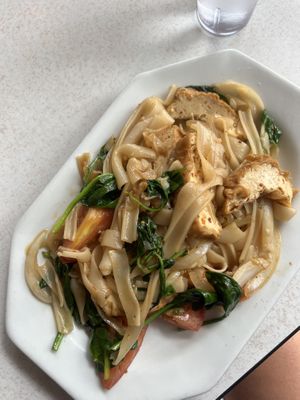 Mine has no mushrooms lol  at Red Curry Vegan Kitchen in Flagstaff