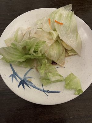 Started out with some tasty lettuce  at Red Curry Vegan Kitchen in Flagstaff