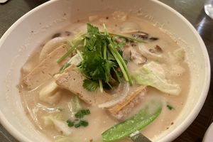 Coconut soupp  at Red Curry Vegan Kitchen in Flagstaff