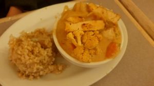 Massaman curry at Red Curry Vegan Kitchen in Flagstaff