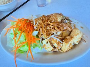 Arman noodles  at Red Curry Vegan Kitchen in Flagstaff