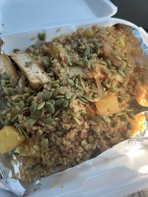 The picture doesn’t do it justice! Try it yourself..  at Red Curry Vegan Kitchen in Flagstaff