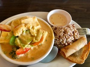 Red curry at Red Curry Vegan Kitchen in Flagstaff