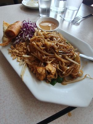 Pad Thai at Red Curry Vegan Kitchen in Flagstaff