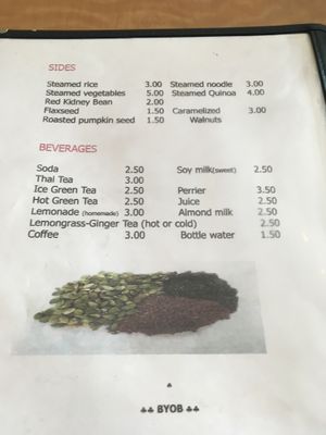 Menu at Red Curry Vegan Kitchen in Flagstaff