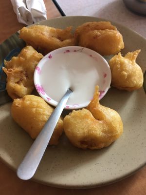 Fried banana at Red Curry Vegan Kitchen in Flagstaff