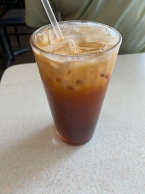 Thai tea at Red Curry Vegan Kitchen in Flagstaff