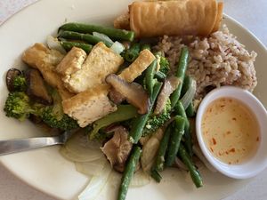 Lemongrass curry at Red Curry Vegan Kitchen in Flagstaff
