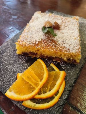 Vegan Moroccan dessert at Rosemary  in Alicante