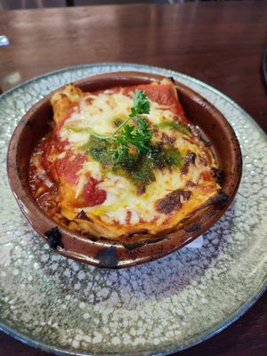 Vegan lasagna at Rosemary  in Alicante