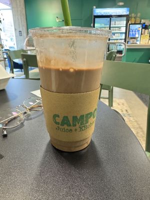 Cafe Mocha smoothie  at Campo Juice + Kitchen  in Denver