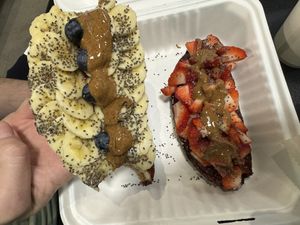 Strawberry Almond toast  at Campo Juice + Kitchen  in Denver