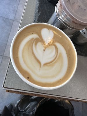 Oat flat white 🥰  at Saint Espresso  in London