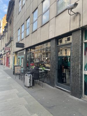 Outside Store Front   at Saint Espresso  in London