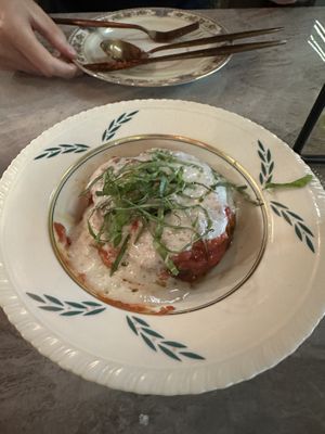 Eggplant appetizer   at MangiaFoglie  in Long Beach