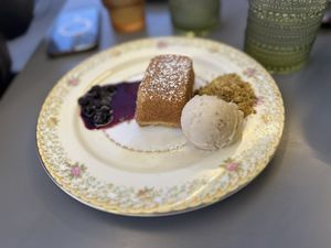 Olive oil cake  at MangiaFoglie  in Long Beach