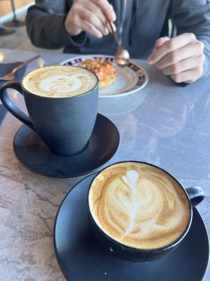 Marzipan Latte and cappuccino  at MangiaFoglie  in Long Beach