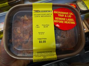 Eggplant and Lentil Mousaka at The Malibu Market in Rockingham